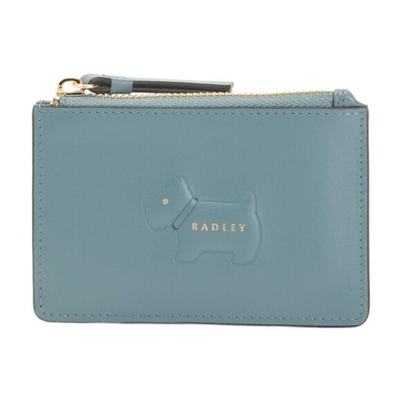 RADLEY LONDON Handbags - RADLEY LONDON Blue Leather Small Ziptop Coin Purse